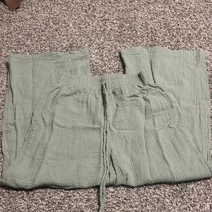 Light Green Gauze Pants